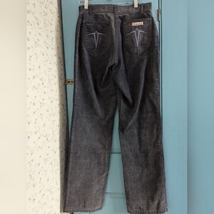 🩶 Pizzazz Pants 14 Vintage Hi Rise Corduroy Pants Wide leg